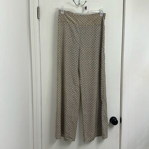 Bar lll High Waist Wide Leg Printed Trousers L